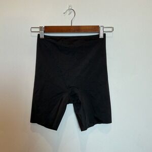 Spanx Black Shaping Shorts Lightweight Compression Comfortable Stretch M
